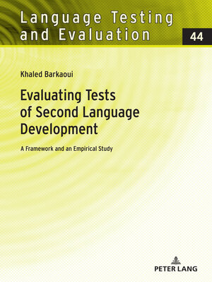 cover image of Evaluating Tests of Second Language Development